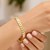 Gold Laurel Leaf Bracelet in 14K Yellow Gold (7.40 mm)