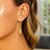Fancy Puffed Teardrop Polished Earrings in 14k Yellow Gold