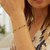 14K Yellow Gold Emerald Station Bracelet