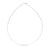 1.5mm Round Omega Necklace in 14k White Gold