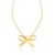 Bow Necklace in 14k Yellow Gold