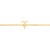 14K Yellow Gold Mini Initial T Bracelet