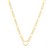 10K Yellow Gold Figaro Chain Heart Necklace