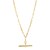 Sterling Silver Gold Plated Toggle Link Necklace
