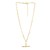 Sterling Silver Gold Plated Toggle Link Necklace