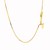 Adjustable Box Chain in 14k Yellow Gold (0.85 mm)
