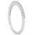 Slender Micro Prong Diamond Wedding Ring Band in 14k White Gold