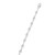 14k White Gold Necklace with Polished Circles