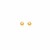 Round Shiny Stud Earrings in 14k Yellow Gold (4mm)