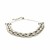 Adjustable Textured Braided Chain Bracelet in Sterling Silver