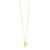 14K Yellow Gold Helium Initial P Pendant