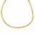 Polished Necklace with a Panther Chain Link in 14k Yellow Gold