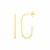 14K Yellow Gold J Hoop Earrings