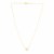 14k Yellow Gold Necklace with Petite Open Square Pendant