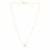 14k Yellow Gold Necklace with Petite Open Square Pendant