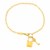 Bracelet with Lock and Key in 14k Yellow Gold (3.00 mm)