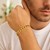 Solid Curb Bracelet in 14k Yellow Gold  (7.00 mm)