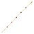14K Yellow Gold Ruby Station Bracelet