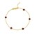 14K Yellow Gold Ruby Station Bracelet