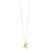 14K Yellow Gold Helium Initial K Pendant