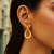 Polished Flat Twisted Hoop Earrings in 14k Yellow Gold