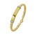 14K Yellow Gold Venetian Link Diamond Bar Bracelet (6.00 mm)