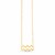 14K Yellow Gold Aquarius Necklace