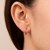 14k Rose Gold Petite Polished Round Hoop Earrings