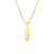 14K Yellow Gold Yours Truly Block Letter Initial I Necklace
