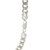Classic Rhodium Plated Curb Chain in 925 Sterling Silver (10.20 mm)