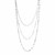 Sterling Silver Three Strand Marina Link Necklace