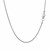 Round Wheat Chain in 18k White Gold (1.40 mm)