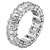 Emerald Cut Lab Grown Diamond Eternity Ring in 14k White Gold (7 cttw FG/VS2)