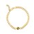 14K Yellow Gold Peridot Curb Chain Bracelet (3.60 mm)