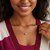 Polished Barrel Bead Charm Necklace in 14k Yellow Gold