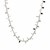 Sterling Silver 18 inch Leaf Motif Chain Necklace