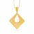 Freeform Weave Geometric Pendant in 14K Yellow Gold