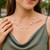 14k White Gold Necklace with White Pearls