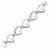 Heart Chain Bracelet with Diamond Accents in Sterling Silver (.15 ct t.w.)