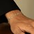 Solid Figaro Bracelet in 14k White Gold  (4.50 mm)