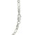 Solid Figaro Chain in 14k White Gold (2.60 mm)