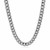 Miami Cuban Semi Solid Chain in 14k White Gold (5.50 mm)