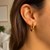 Classic Hoop Earrings in 10k Yellow Gold (3x15mm)
