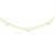 14k Yellow Gold Necklace with White Pearls