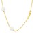 14k Yellow Gold Necklace with White Pearls
