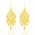 Lace Style Cascading Earrings in 10k Yellow Gold
