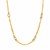 14k Two-Tone Yellow and White Gold Gourmette Necklace with Links