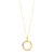 Entwined Open Ring Pendant in 14k Tri-Color Gold