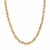 14K Tri-Tone Yellow, White, and Rose Gold Twisted Rope Necklace