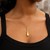Long Teardrop Pendant in 14k Yellow Gold